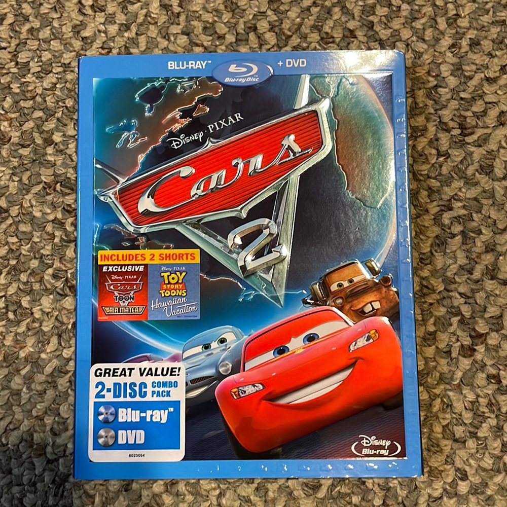 Disney Pixar Cars dvd and blu-ray